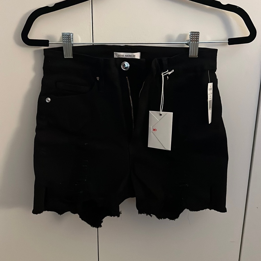 NWT Good American Cut Off Shorts 4